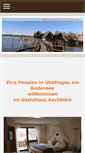 Mobile Screenshot of gaestehaus-aachblick.de